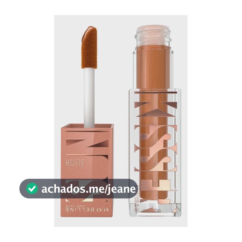 Blush Líquido Sunkisser Glow 12h 11 Electric Bronze Maybelline NY 4,7ml