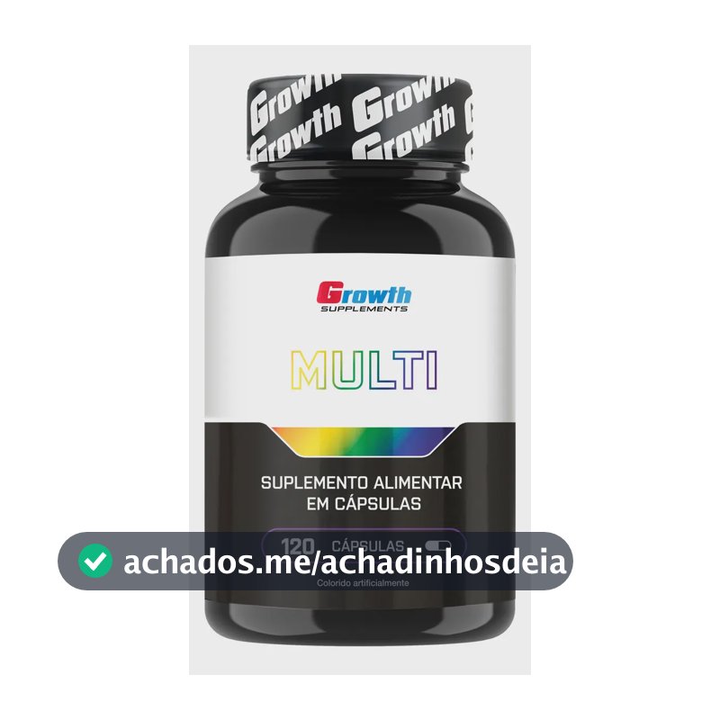 Multivitamínico Growth Supplements em cápsula Sem sabor x 100g de 120 un