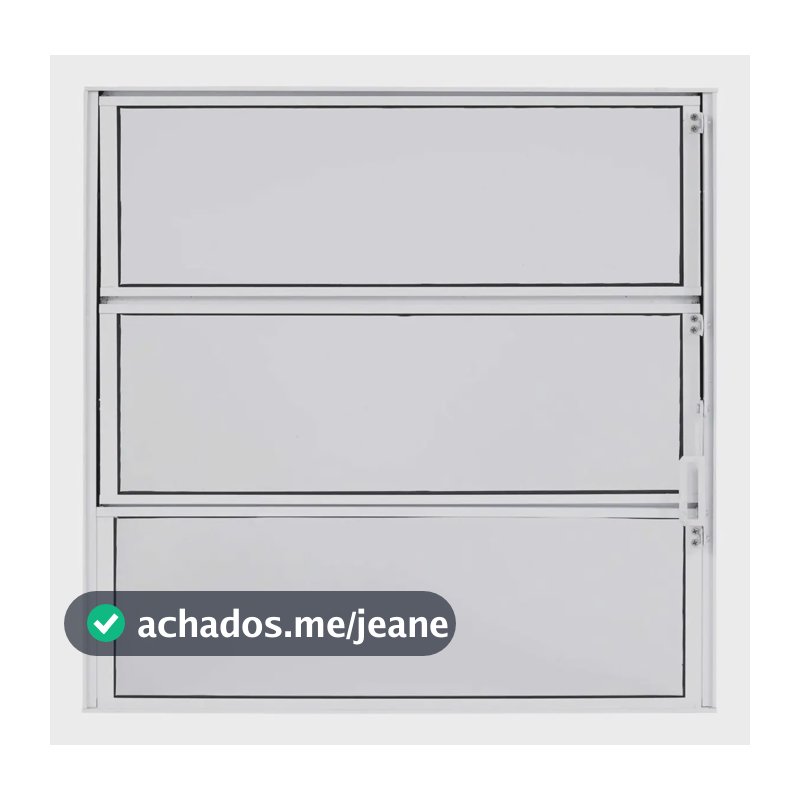 Vitro Basculante 60x60 Alumínio Brilhante Banheiro Com Vidro