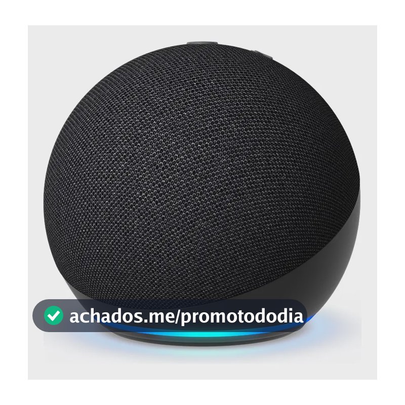 Echo Dot 5a Geração Alexa Amazon Smart Speaker Bluetooth Wi-Fi Preta Original