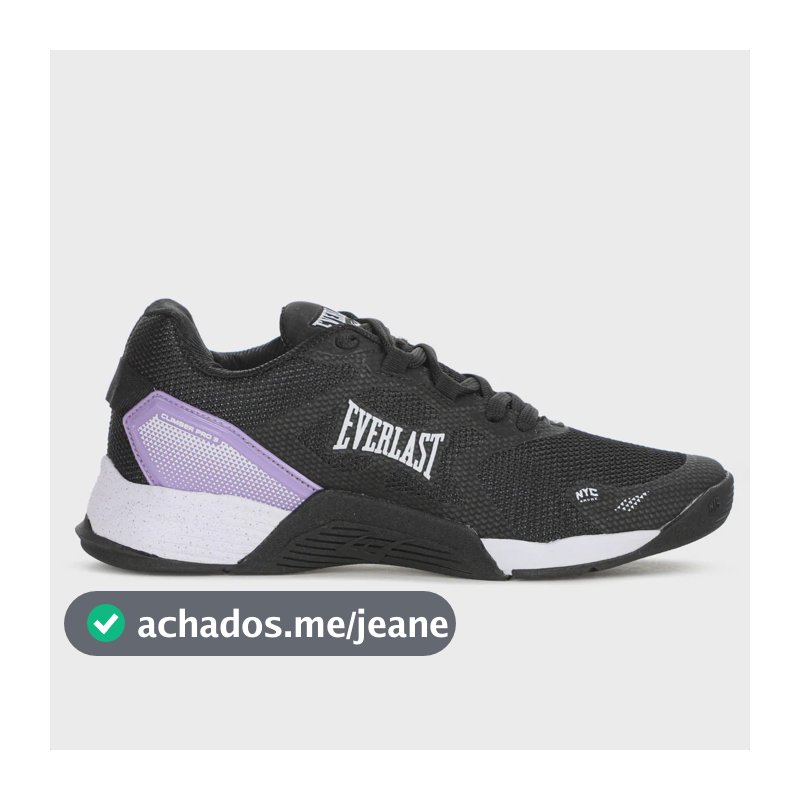 Tênis Everlast Climber Pro 3 Antiodor Responsivo Tração Preto 37 Br
