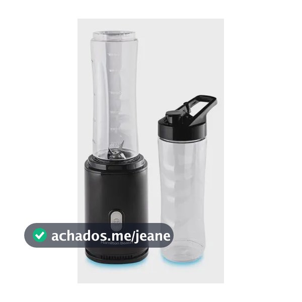 Liquidificador Hamilton Beach Portátil Individual 600ml Tritan Preto 220v