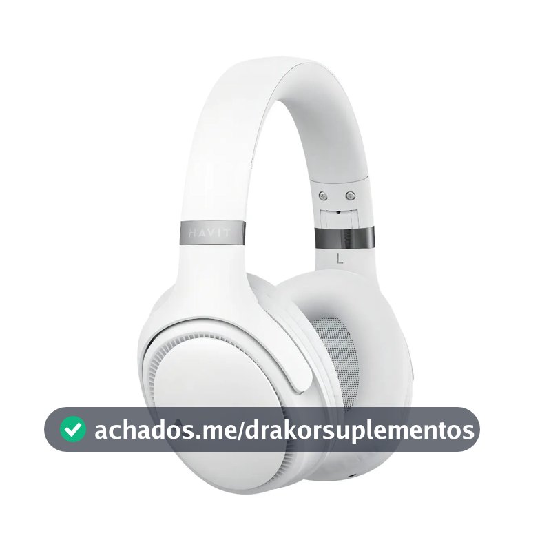Heaphone Havit H630bt Bluetooth 5.3 On-ear 3d 55h Cor Bege