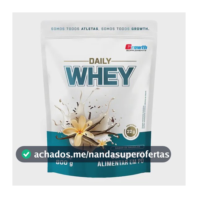 Daily Whey Protein 800g Growth Supplements Baunilha