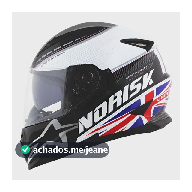 Capacete Norisk Ff302 Soul Grand Prix Uk Inglaterra