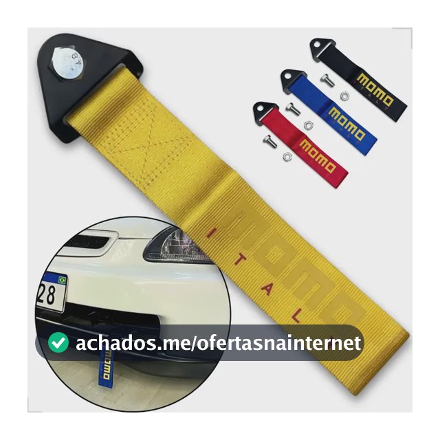 Tow Strap Hook Cinta Para Reboque Fita Esportiva Engate Momo