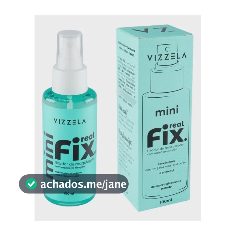 Mini Fixador Bruma Maquiagem Real Fix Spray Alta Duração Incolor