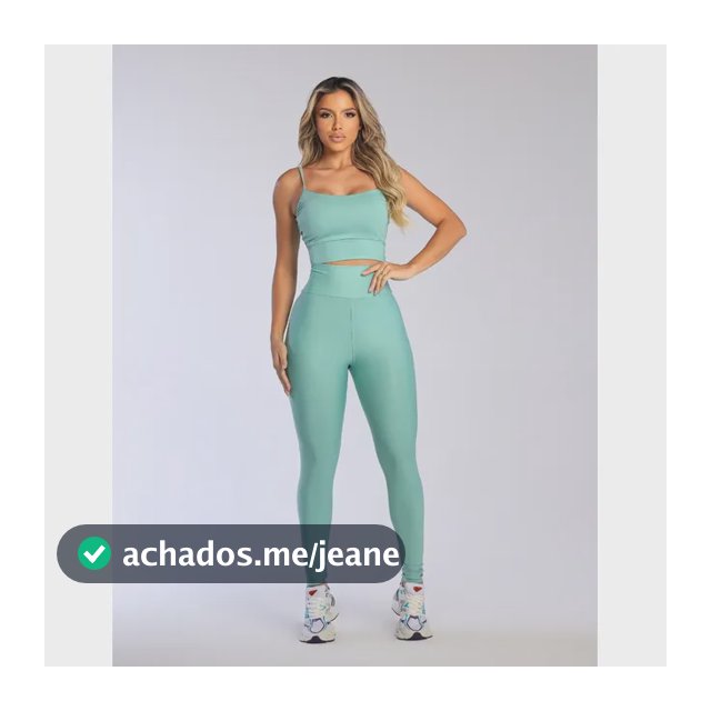 Conjunto Academia Feminino Legging E Top Zero Transparência