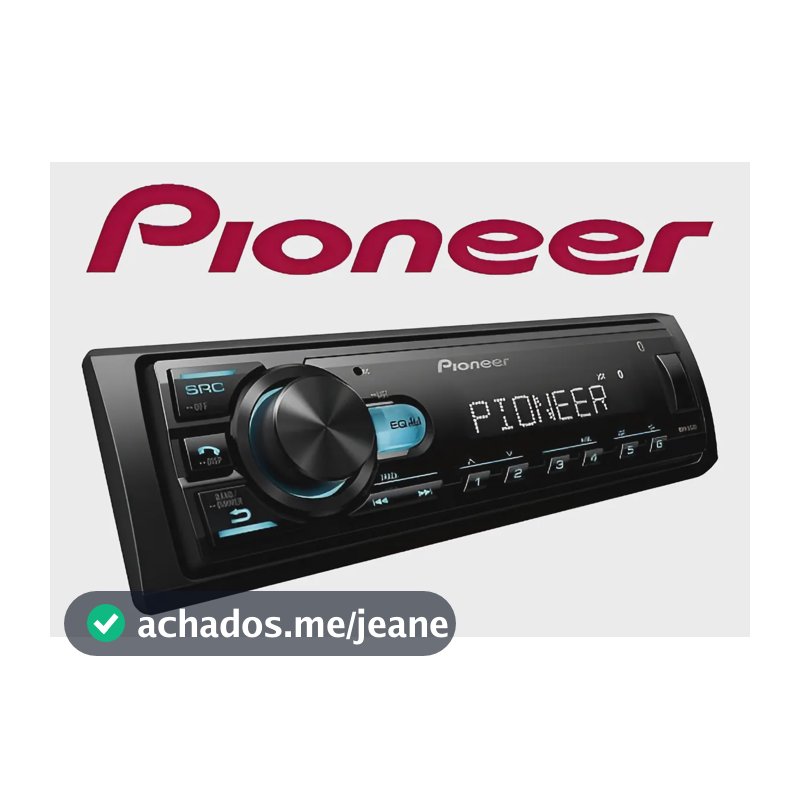 Rádio Pionner Mvh-145br Mp3 Player Som Automotivo Usb Bt