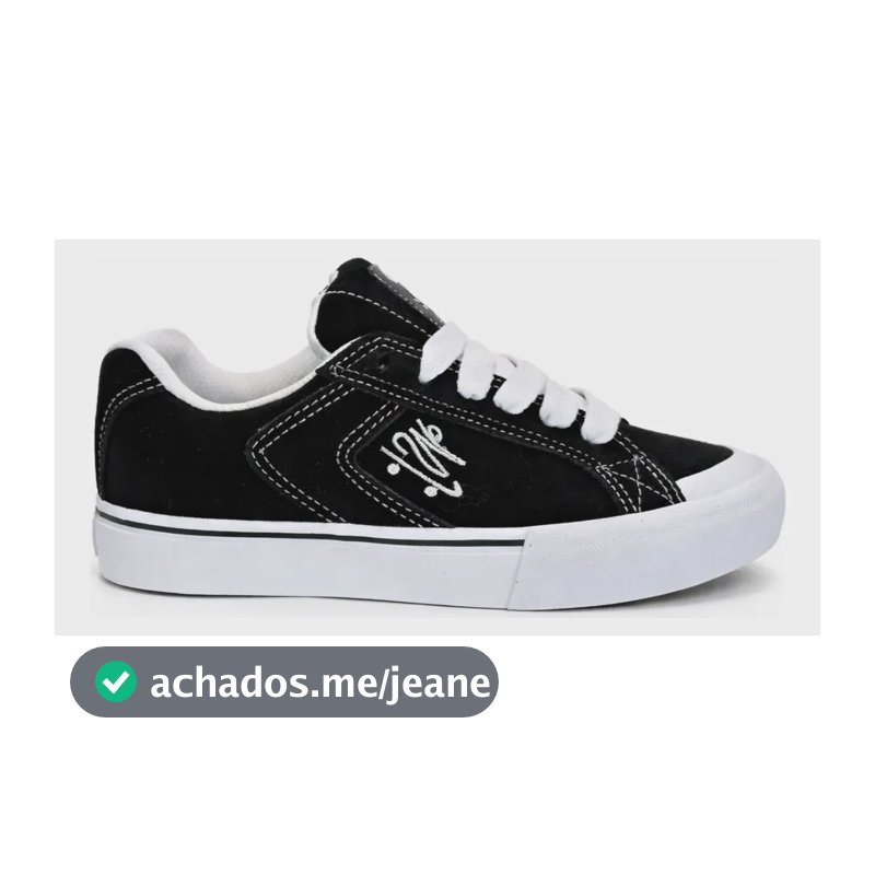 Tênis Qix Chorão Park Branco Original Skate Robusto Tributo Preto/branco Liso 38 Br