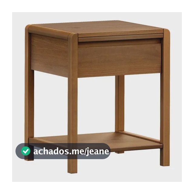 Mesa De Cabeceira Em Madeira Maciça 1 Gaveta Modena Fd