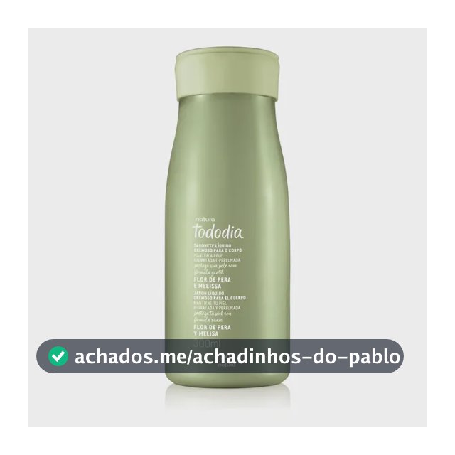 Sabonete Líquido Cremoso Natura Tododia Flor De Pera E Melissa 300ml