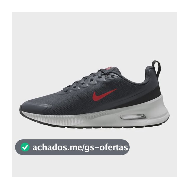 Tênis Nike Air Max Nuaxis Masculino Preto/vermelho 42 Br