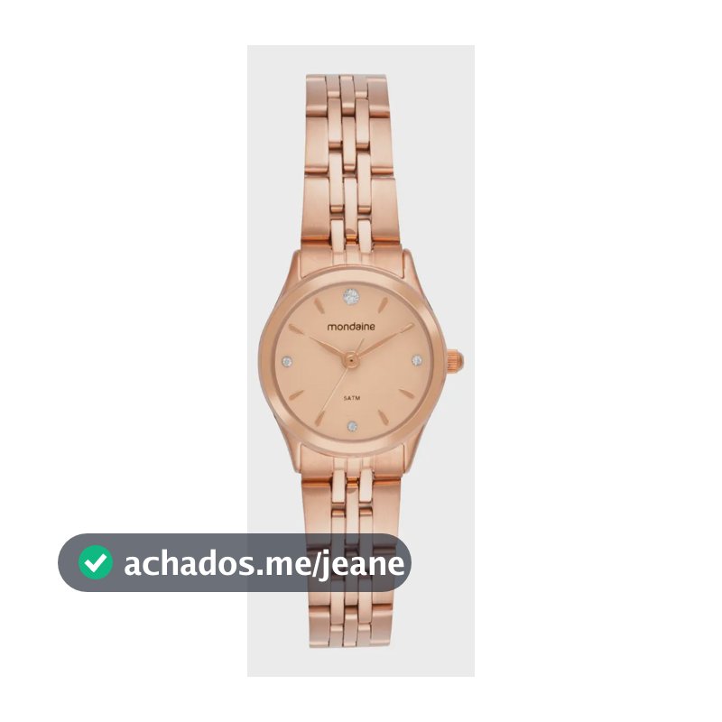 Relógio De Pulso Mondaine Feminino 32958lpmvre3 Rosa
