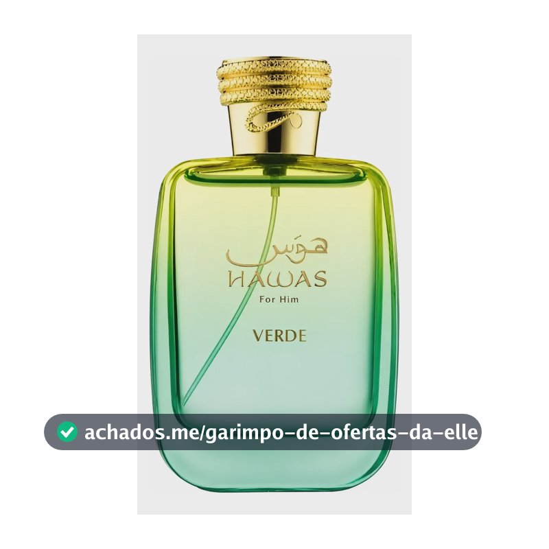Perfume Rasasi Hawas Verde 100ml Lacrado Original Com Nf