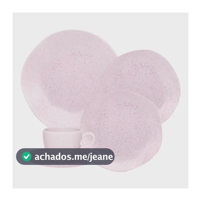 Aparelho De Jantar E Chá 20 Pçs Oxford Ryo Pink Sand