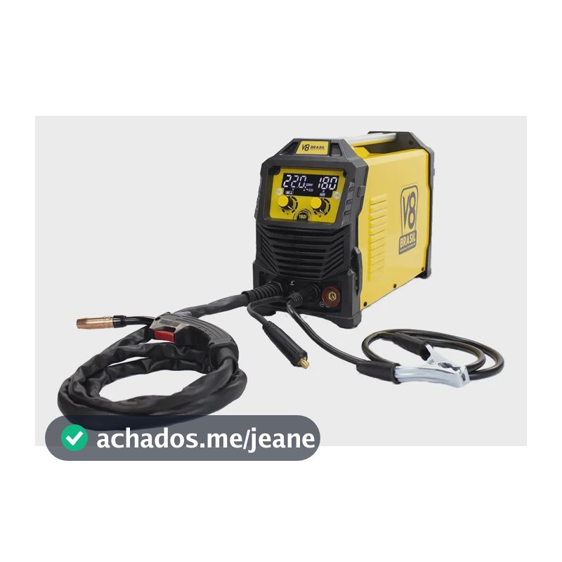 Máquina De Solda Inversora Multiprocessos Eletrodo Revestido Mig/mag Tig Bivolt Multi 180i V8