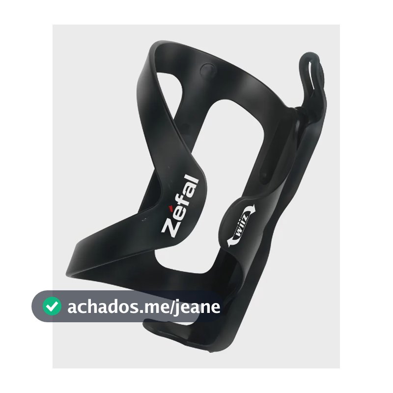Suporte Caramanhola Zéfal Wiiz Nylon Preto Ambidestro Para Bike