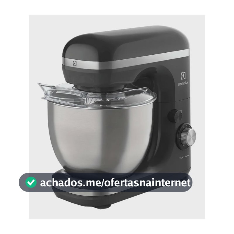 Batedeira Planetária Ekm40 C/ Tigela Inox 5l Electrolux Cor Preto Frequência 60 Hz