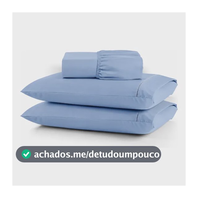 Jogo De Cama 600 Fios 100% Algodão Queen 3 Peças