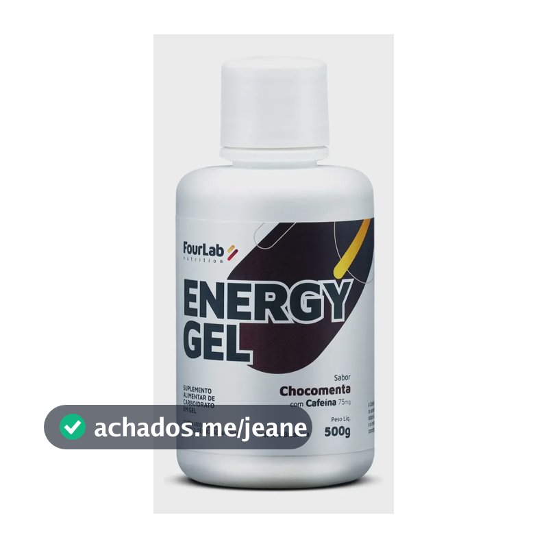 Suplemento Gel Fourlab Garrafa Refil 500g Energygel Carboup Sabor Carbogel Sabor Chocolate C Cafeina