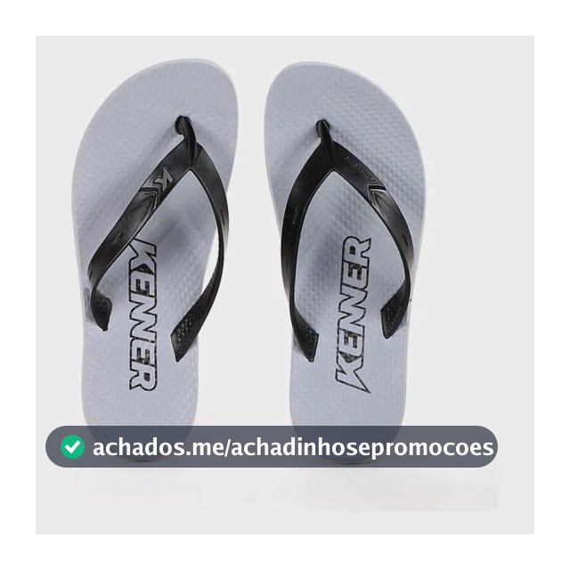 Chinelo Kenner New Summer E Confortavel Verao Cinza Cinza 40 Br