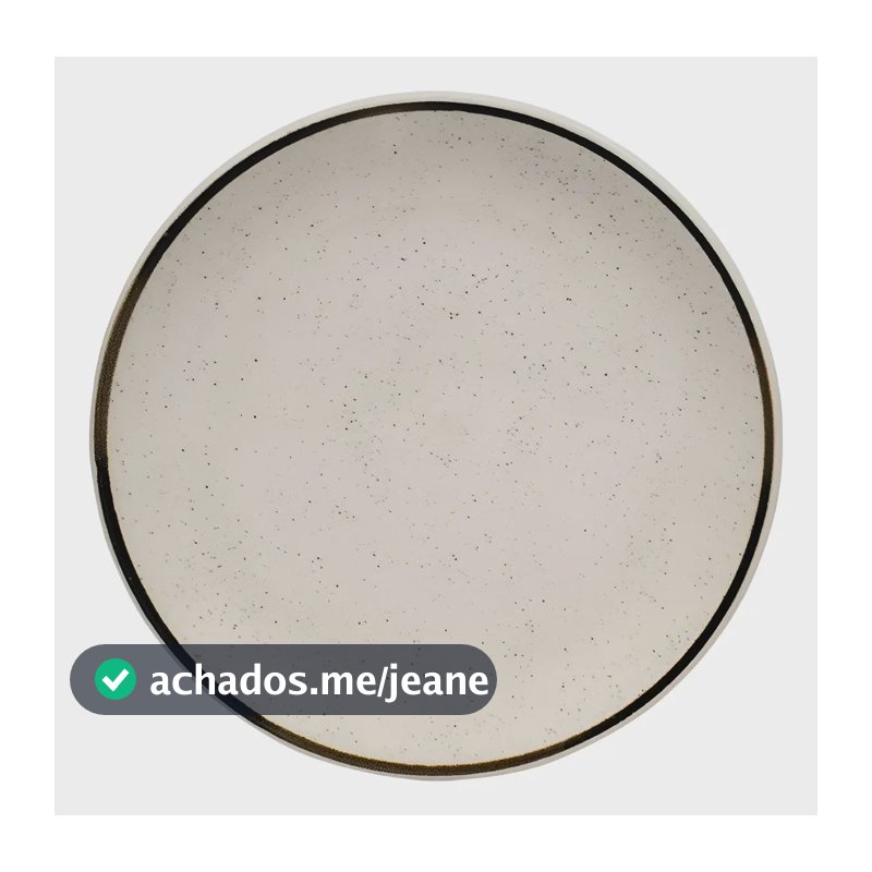 Jogo De 6 Pratos Sobremesa 20 Cm Unni Brisa Oxford