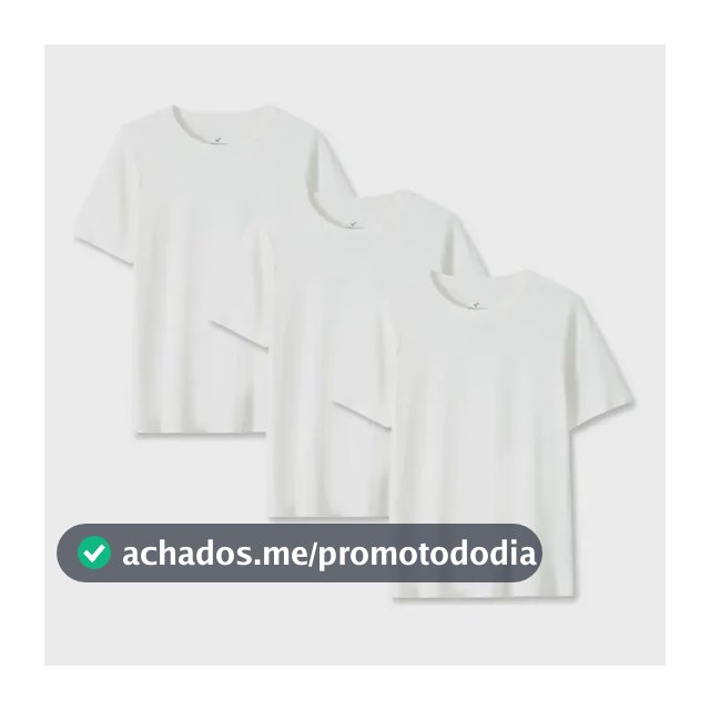 Kit 3 Daily T-shirt Feminino - Gênero Feminino