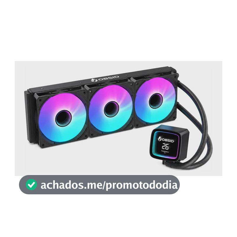 Water Cooler Obsid Pro 360 Digital Argb Amd E Intel Preto