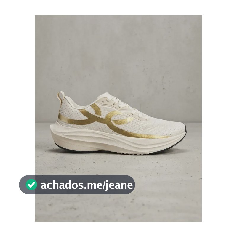 Tênis Olympikus Alta Perfomance Treino Envio Full Off White / Dourado 36 Br
