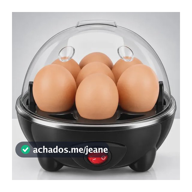 Cozedor de Ovos Eletrico Aparelho de cozimento a vapor EPS-1258 Epsilon Portátil Panela a Vapor Elétrica Cor Preto