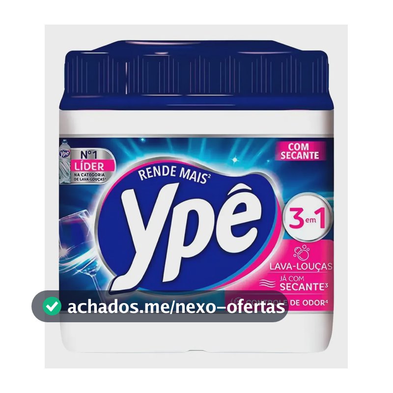 Detergente em pó para Máquina de Lavar Louças Ypê 450g