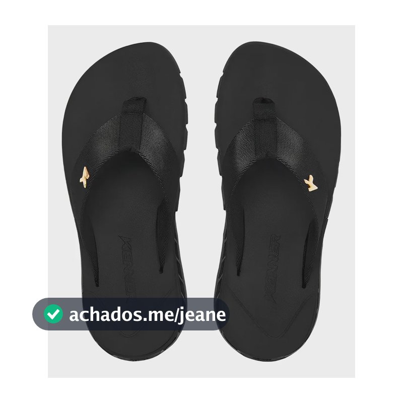 Chinelo Kenner Rakka Masculino Modelo Novo Confortavel Top Rakka Preto 39 / 40