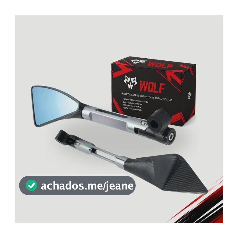 Retrovisor Esportivo Tipo Tomok Prata Honda Biz 100 C 2013