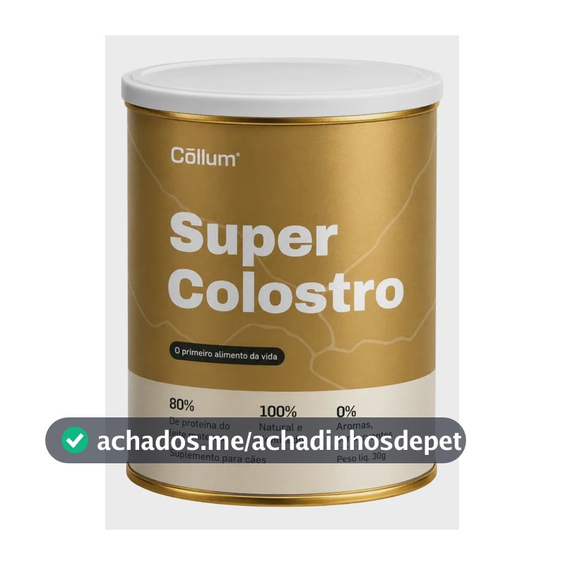 Super Colostro Collum para Cachorros 33g Proteína em Pó