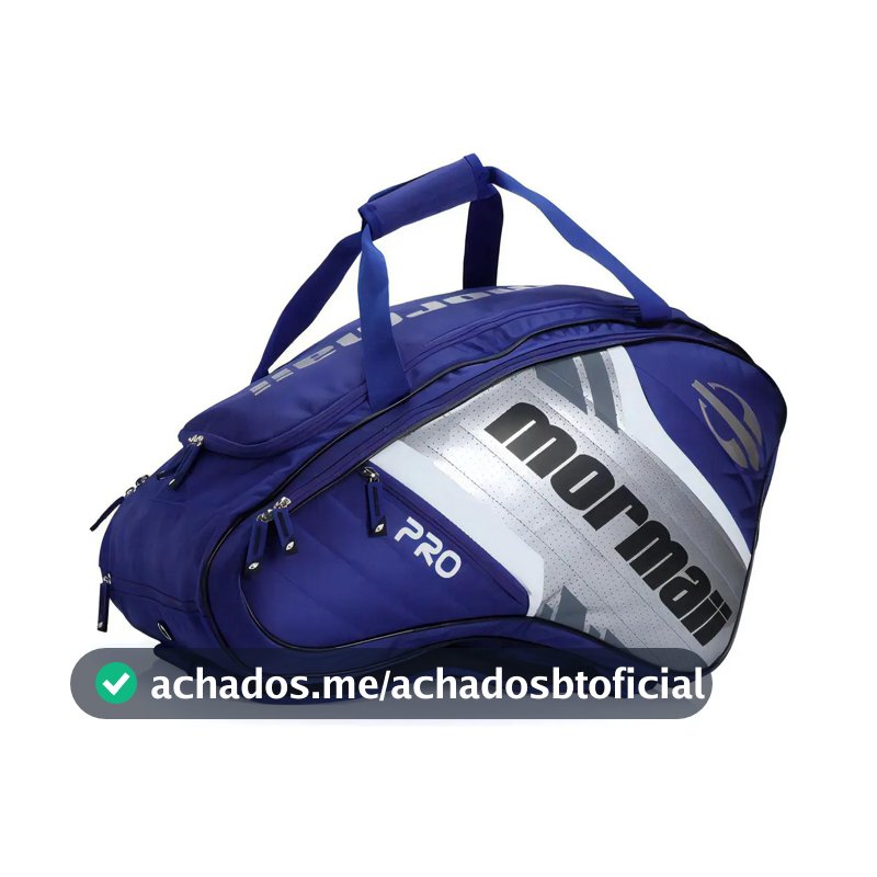 Raqueteira Mormaii Pro Bolsa Beach Tennis Mochila Raquete Cor Azul