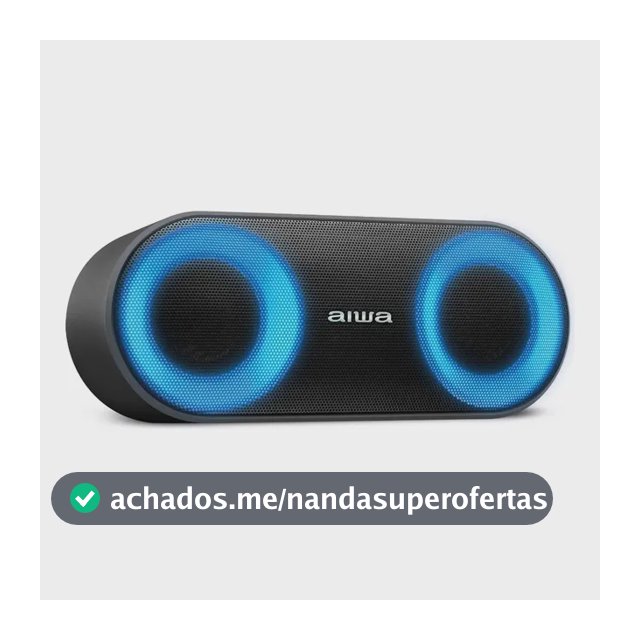 Caixa De Som Speaker Aiwa AWS-SP-01 Bluetooth Cor Preto