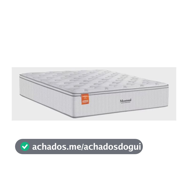 Colchão De Casal Inducol Montreal Europillow 28x138x188cm - Branco