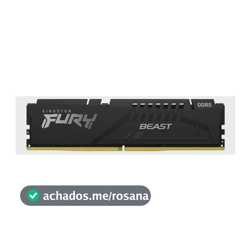 Memória RAM Kingston Fury Beast 8gb Ddr5 4800mhz