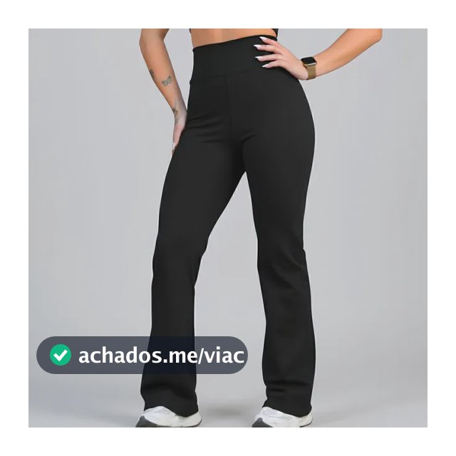 Calça Legging Leg Flare Zero Transparência Grossa Academia