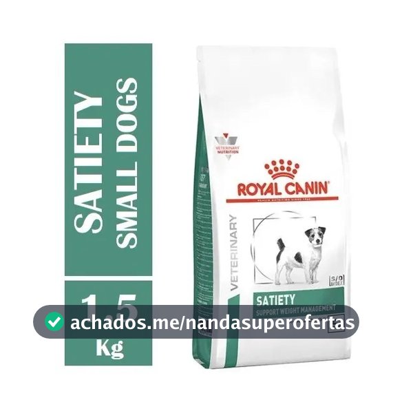 Ração Royal Canin Veterinary Diet Canine Satiety small dog para cão raçãs pequenas 1.5 kg