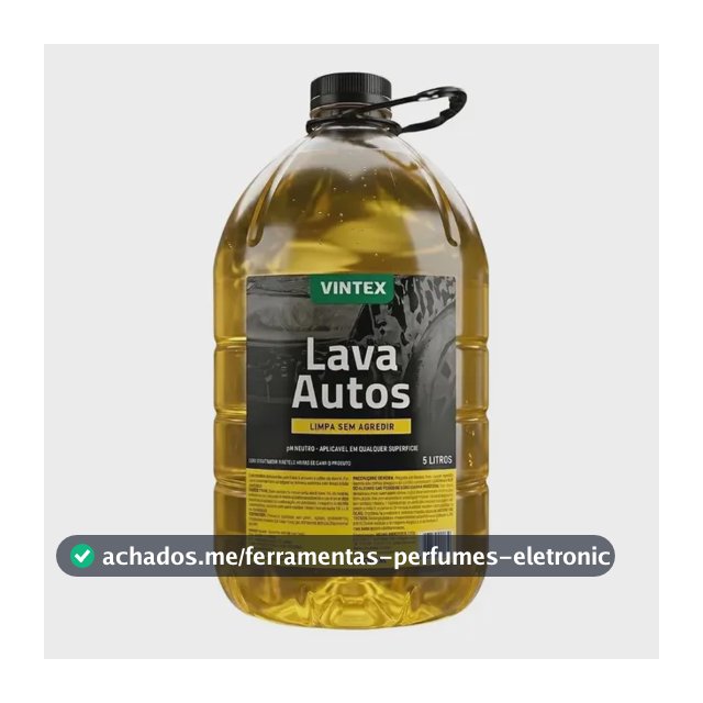 Lava Autos Vintex Vonixx 5l Shampoo Automotivo Ph Neutro