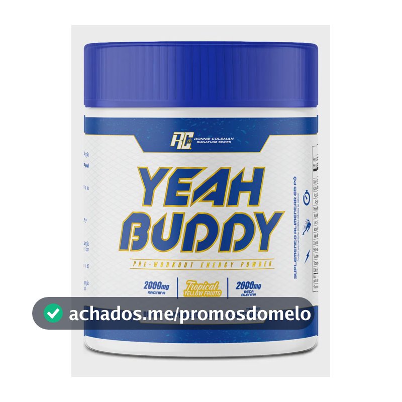 Pré Treino 360g Yeah Buddy Frutas Amarelas Ronnie Coleman