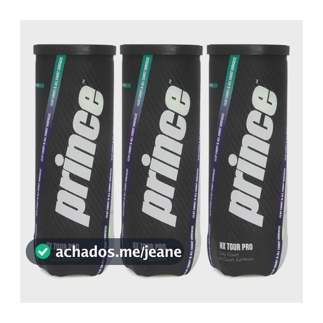 Bola De Tênis Prince Nx Tour Pro Pack Com 03 Tubos