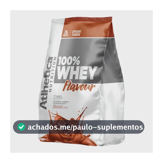 Suplemento en pó Atlhetica Nutrition Proteínas de Whey Protein Concentrado Flavour sabor chocolate x 900g