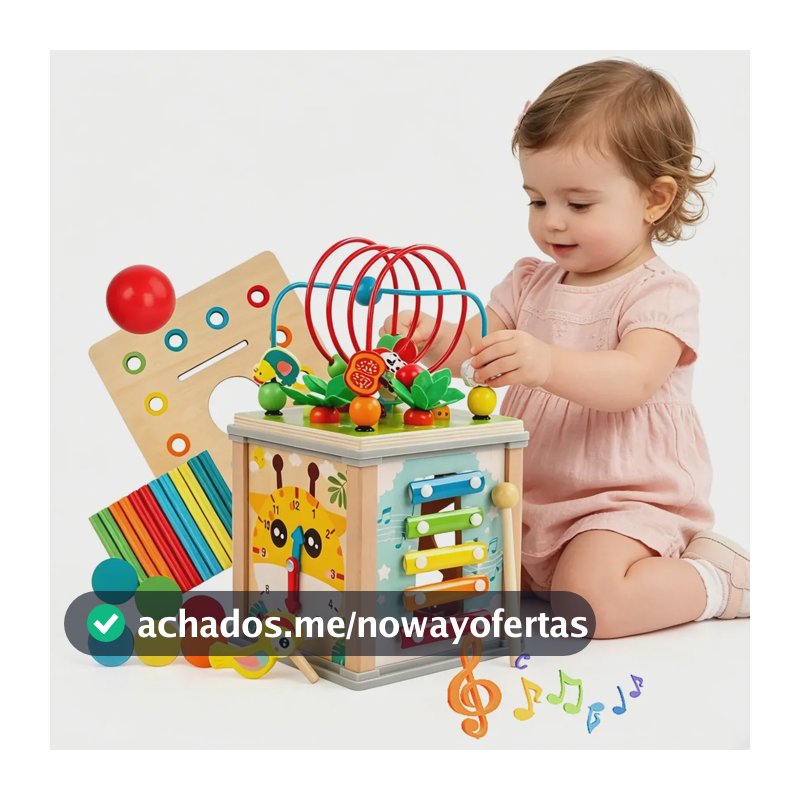 Brinquedo Educativo Montessori Sensorial 10 Em 1 De Madeira Para Bebê Coordenação Motora Cubo Sensorial Infantil Brinquedos Educativos Para Crianças 3 Anos Desenvolvimento Infantil Colorido