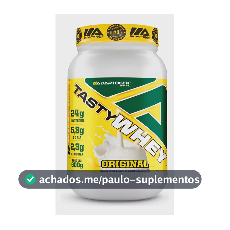 Tasty Whey 3w Gourmet Whey Adaptogen 900g Melhor Sabor Original