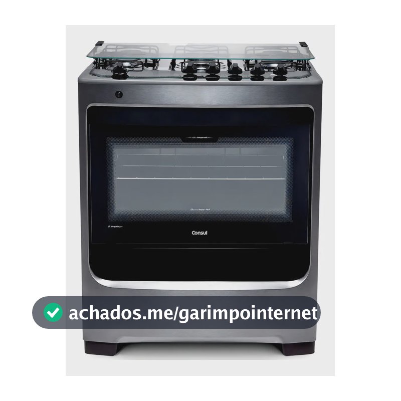 Fogão De Piso 5 Bocas Consul Cfs5nar Acendimento Automático Cor Inox