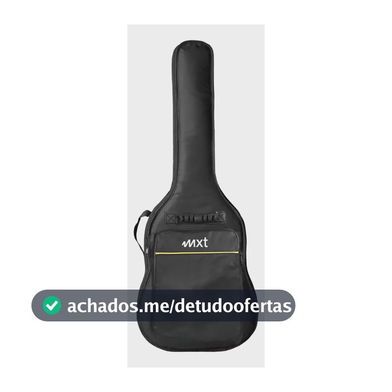 Bolsa Para Violão Com Alça E Bolso Frontal Mxt