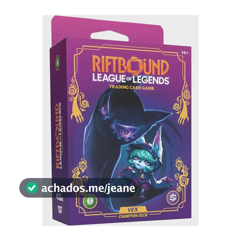 Champion Deck Rittbound: Vex - Riot Games Uvs Games Inglês Champion Deck Riftbound - Vex Inglês
